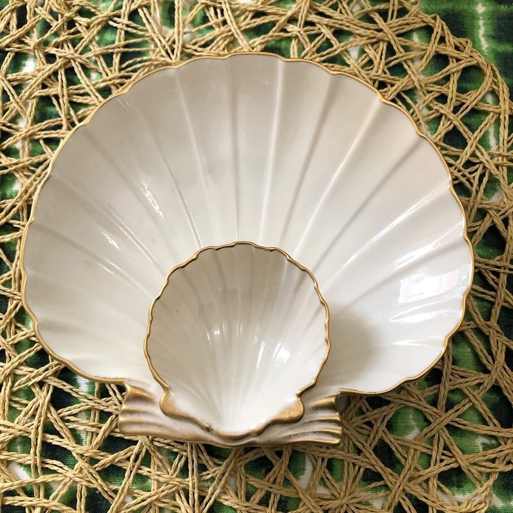 Lenox China Gold Rimmed Cream Dish